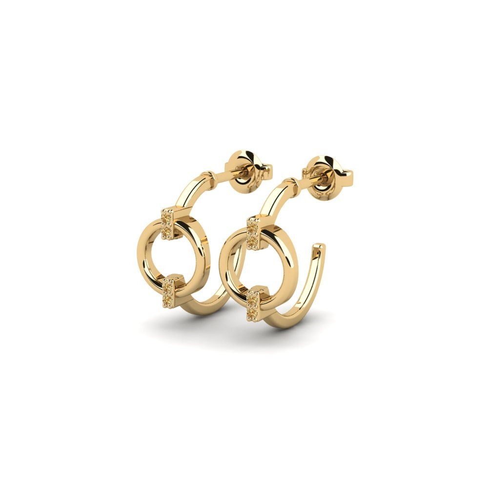 Brown Diamond Women's Earring Kegun