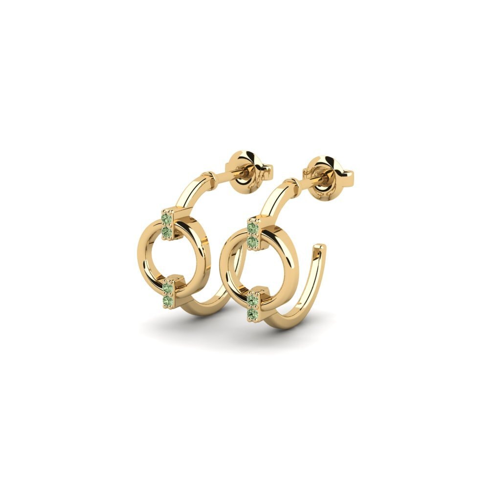 Diamante Verde Pendiente de mujer Kegun