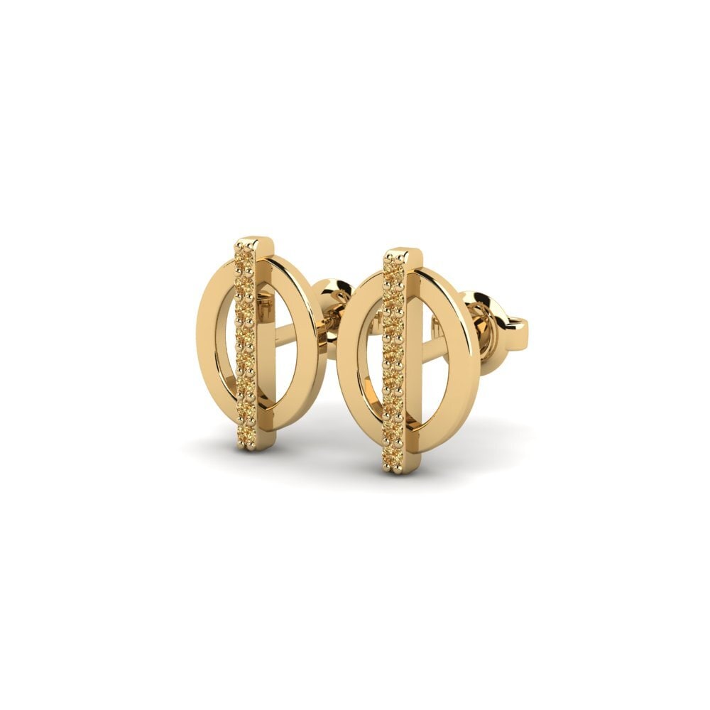 Brown Diamond Women's Earring Kulli