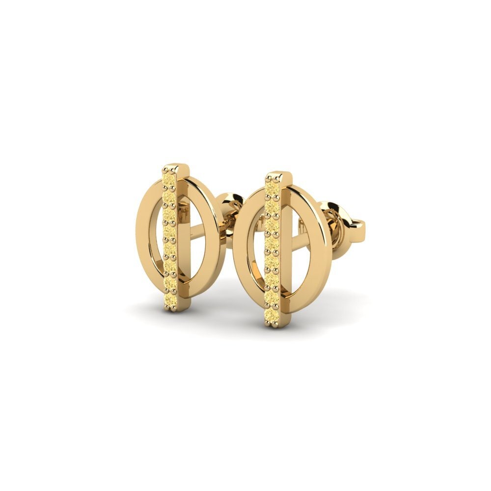 Diamante Amarillo Pendiente de mujer Kulli