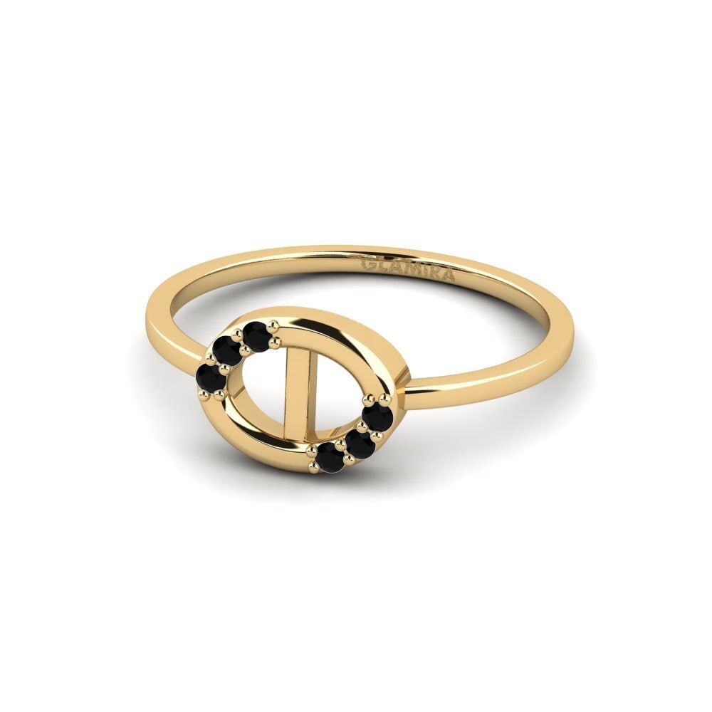 Zafiro negro Anillo Lilla