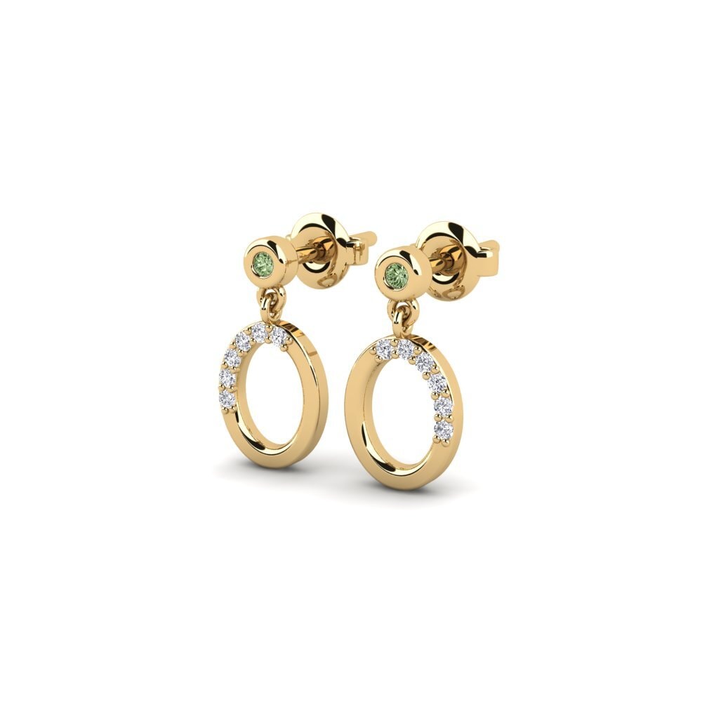 Diamante Verde Pendiente de mujer Mfusa
