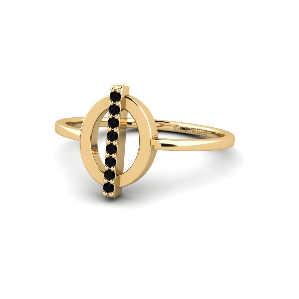 Zafiro negro Anillo Porffor
