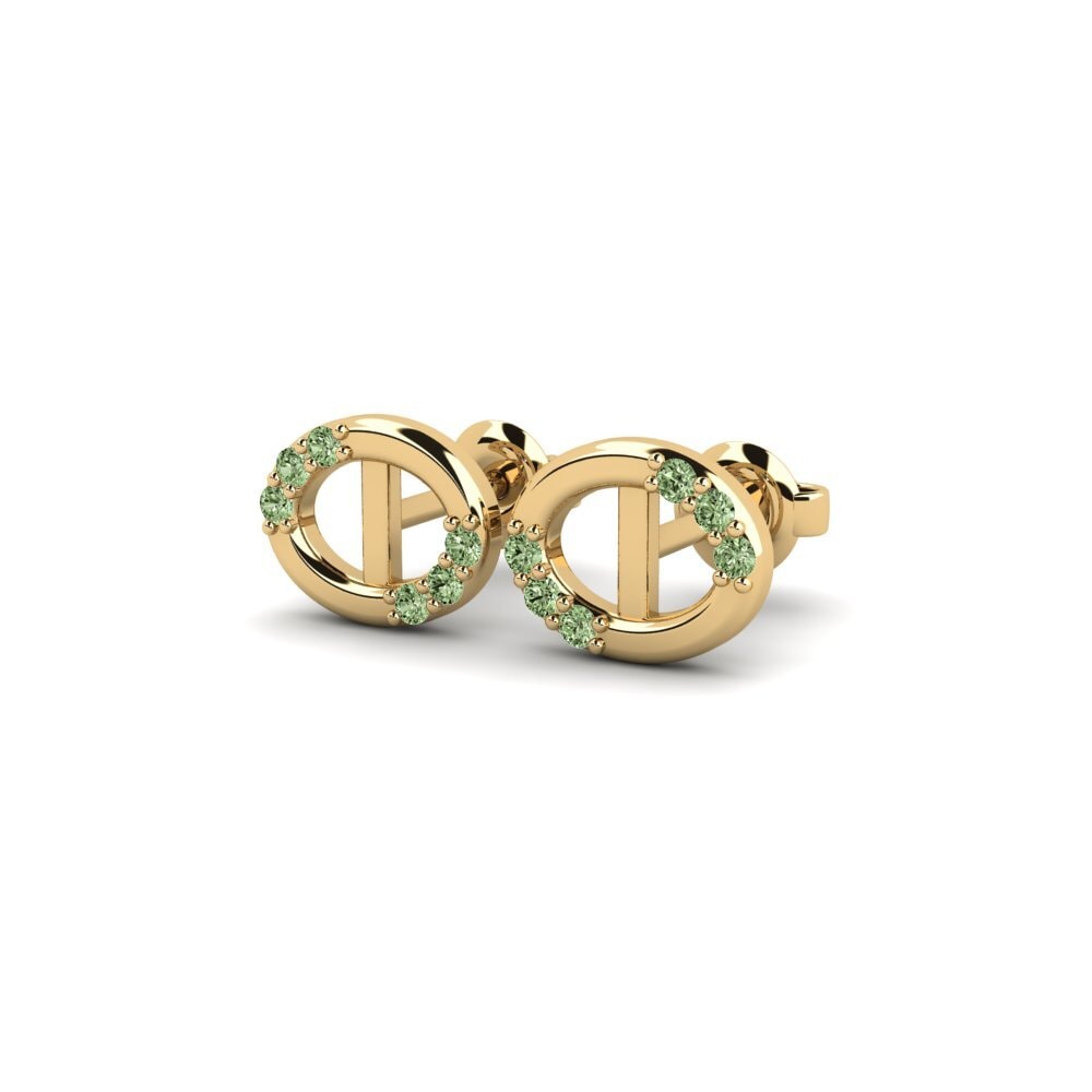Diamante Verde Pendiente de mujer Porpra