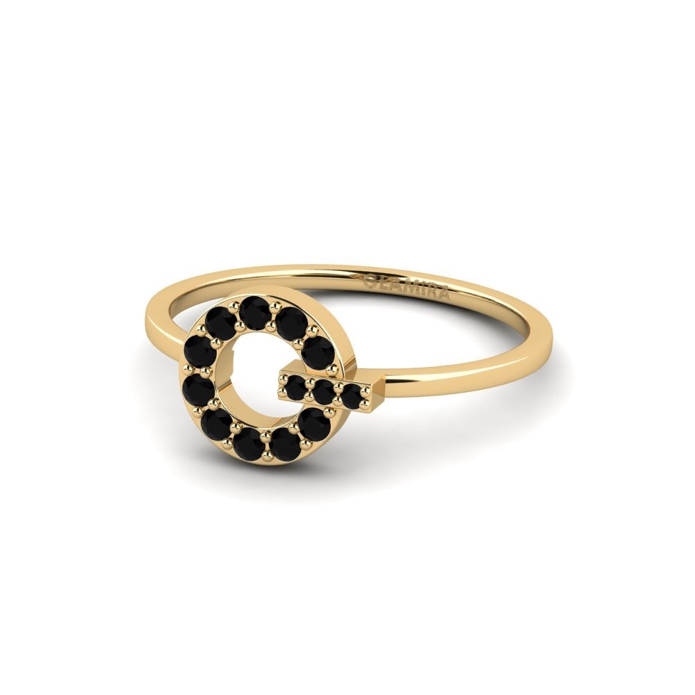 Zafiro negro Anillo Sentimento