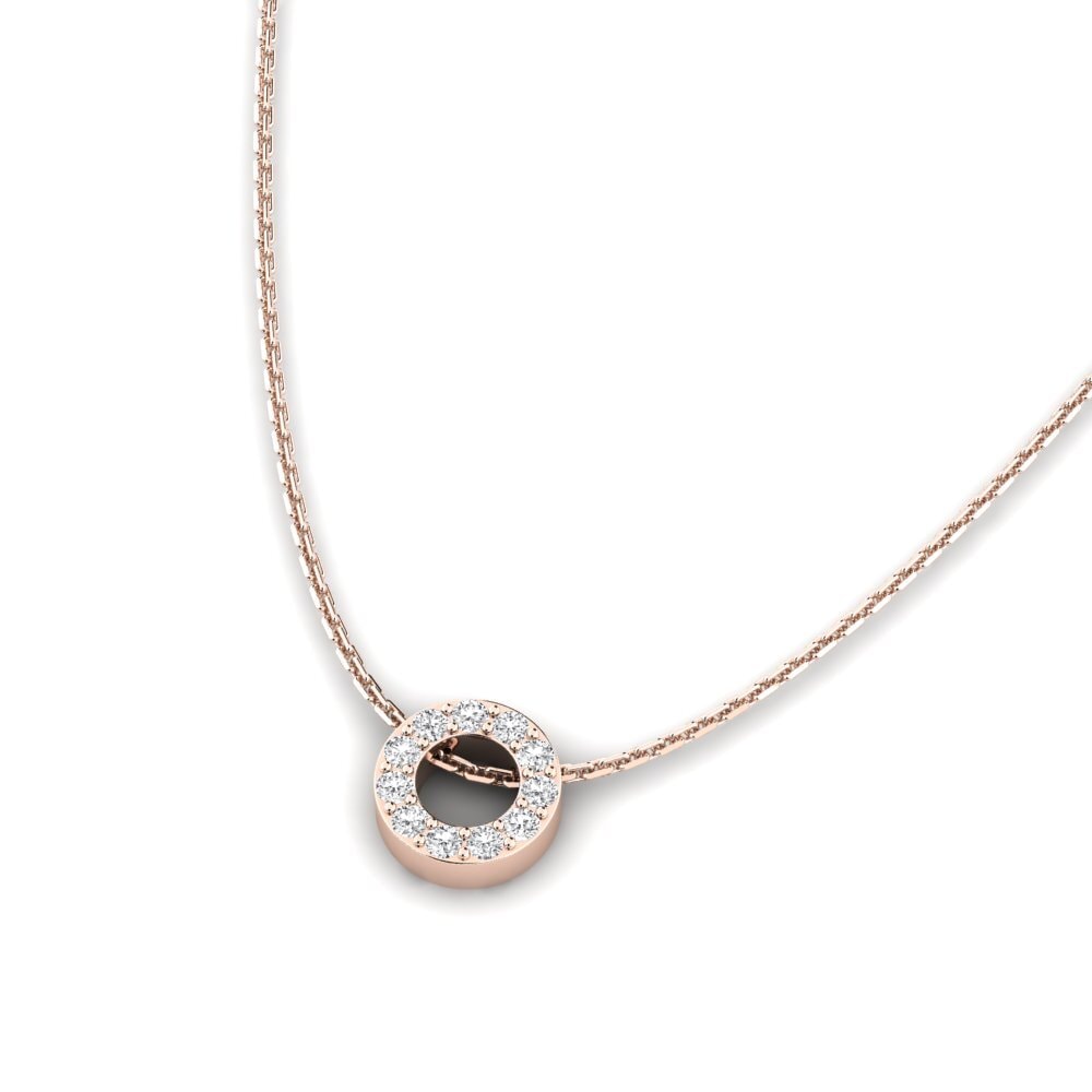 14k Oro Rosa Colgante de Mujer Sento