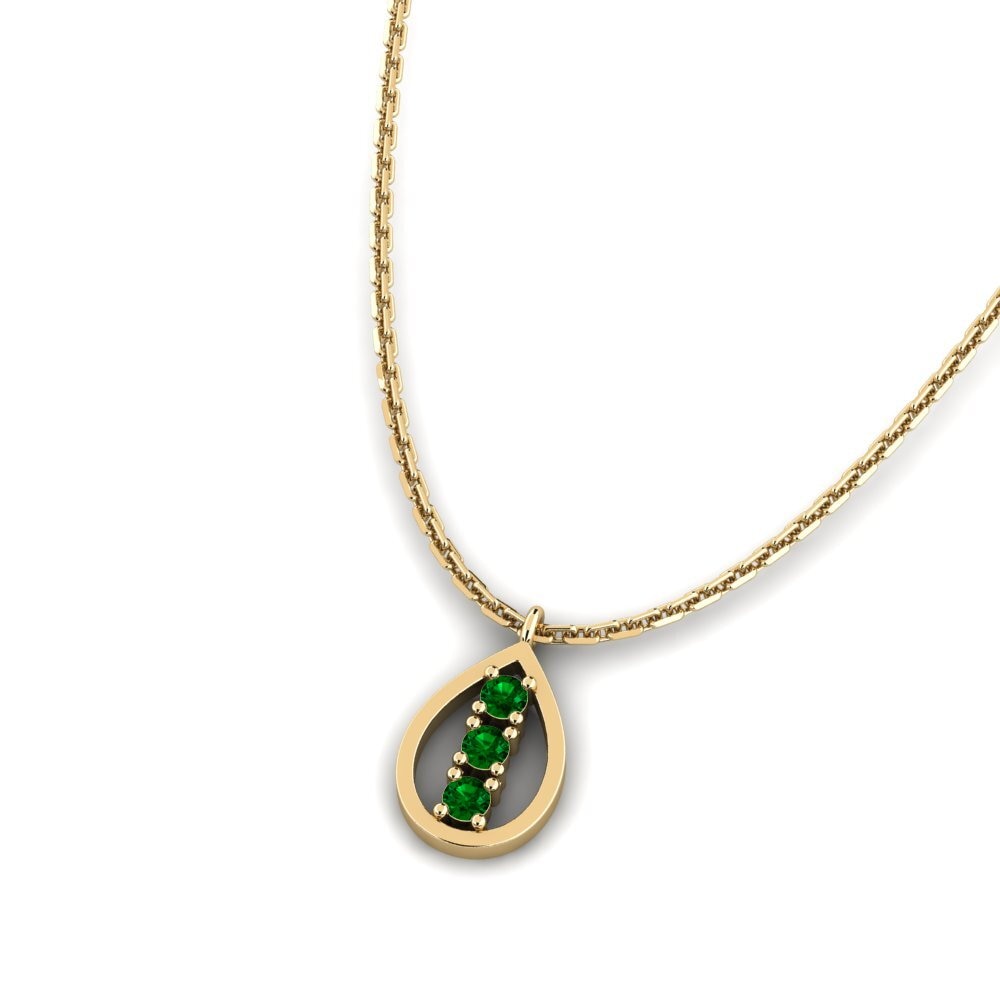 Green Zirconia Women's Necklace Atkal