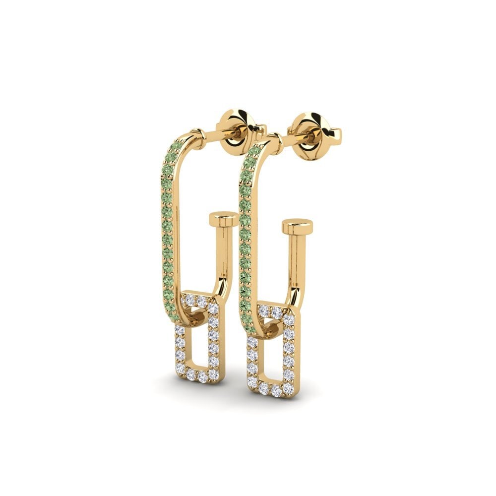 Diamante Verde Pendiente de mujer Balandis