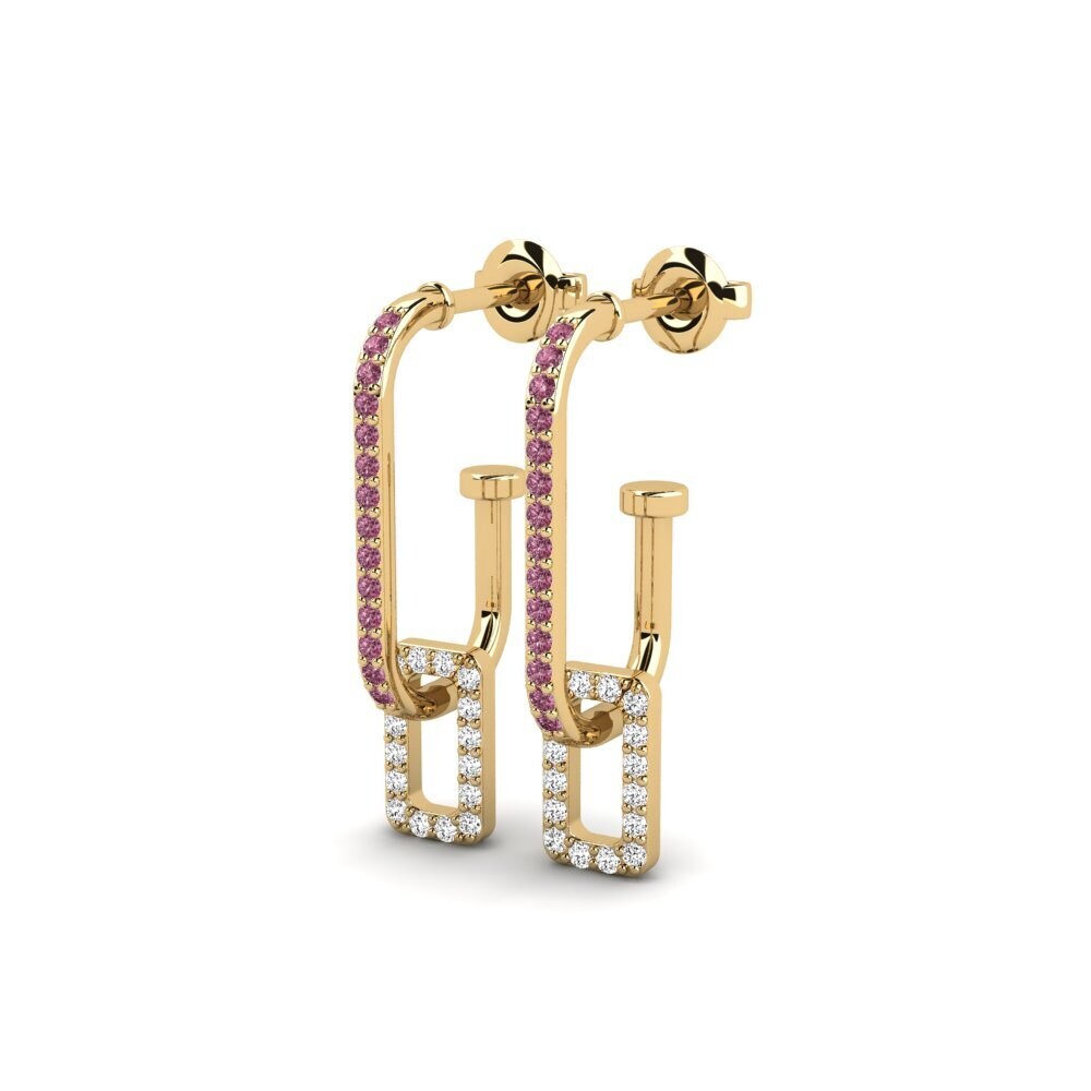 Rhodolite Garnet Women's Earring Balandis