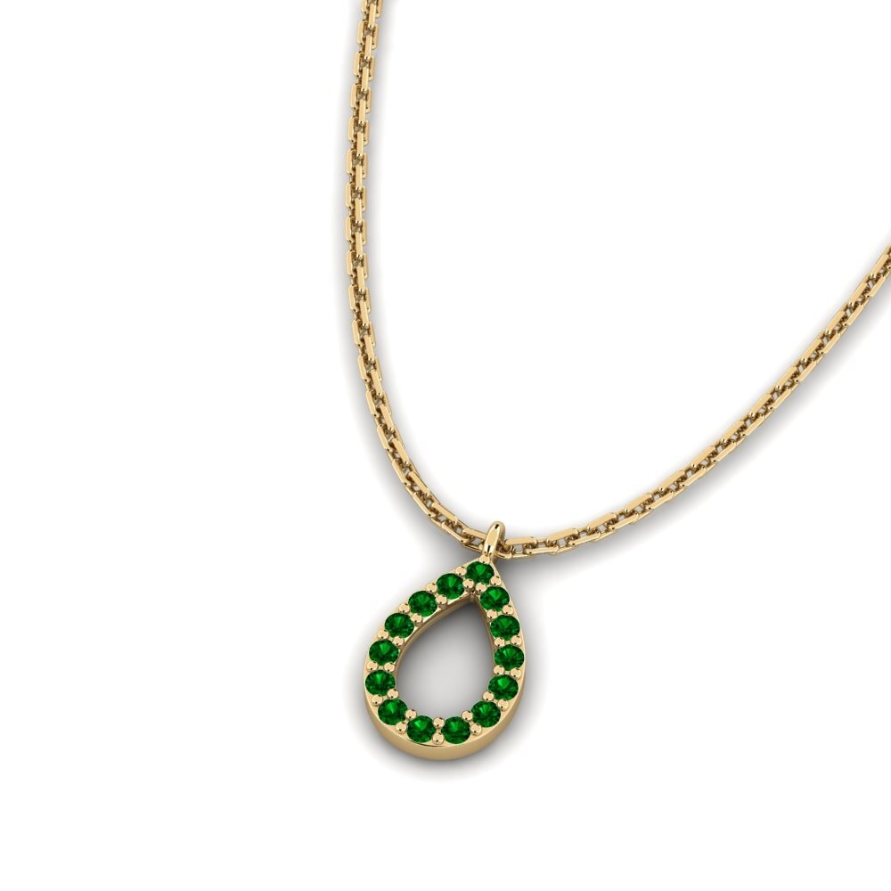Green Zirconia Women's Necklace Dette