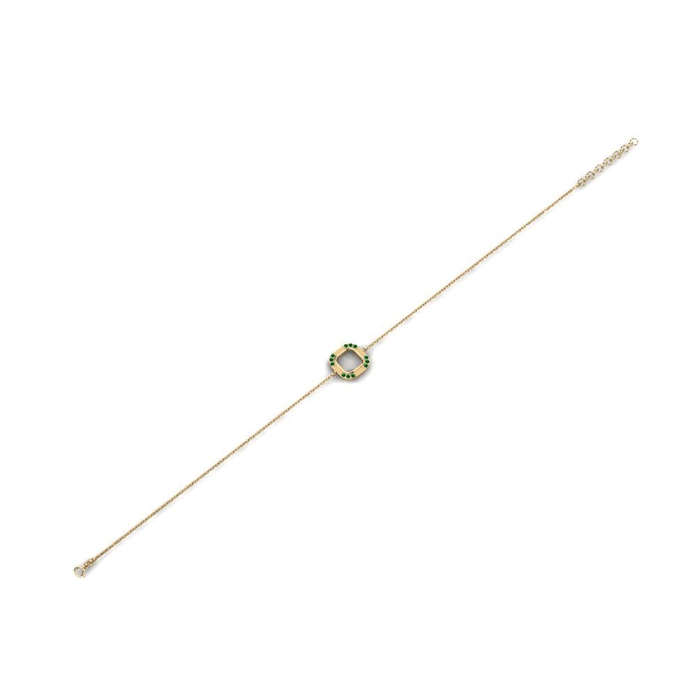 Green Zirconia Women's Bracelet Egunez