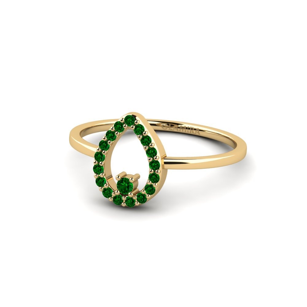 Green Zirconia Ring Gota