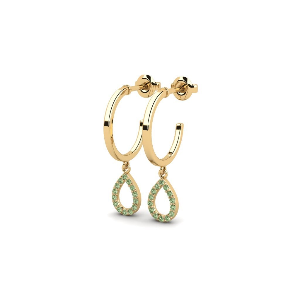 Green Diamond Women's Earring Itinnag