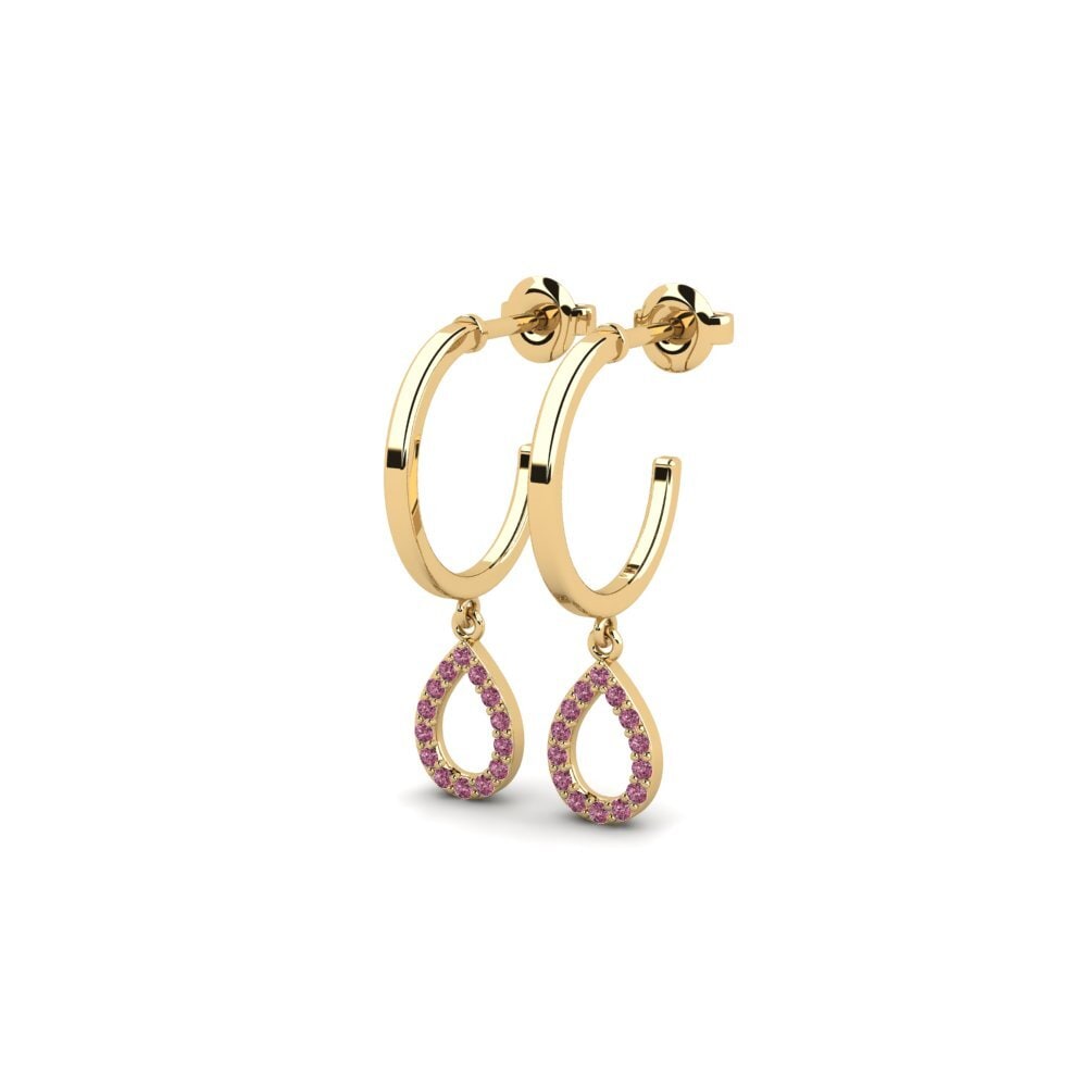 Rhodolite Garnet Women's Earring Itinnag