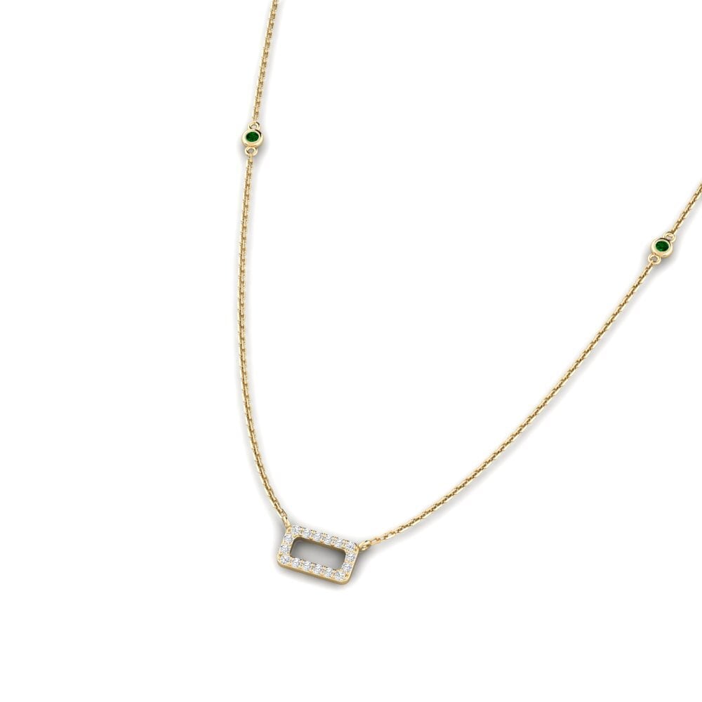 Green Zirconia Women's Necklace Kahulogan