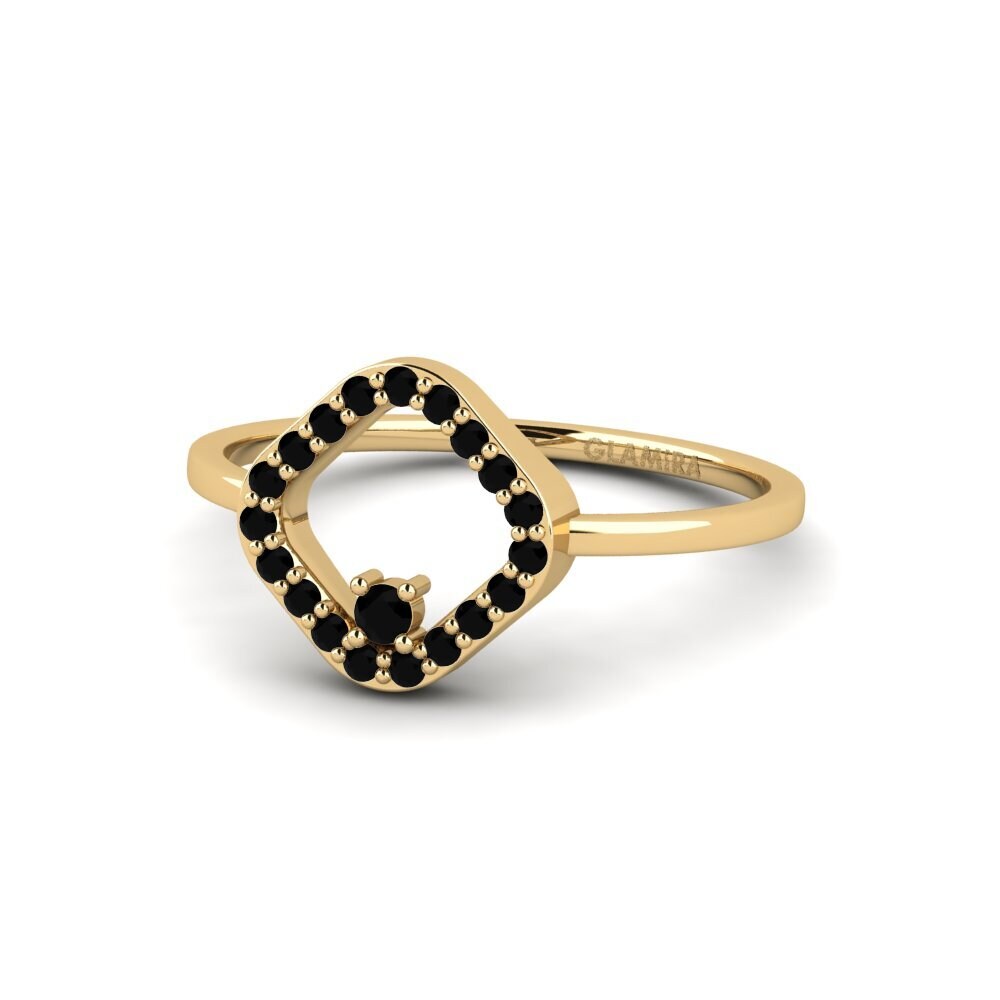 Zafiro negro Anillo Karratu
