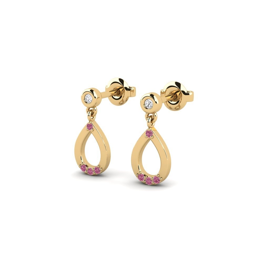Rhodolite Garnet Women's Earring Lagi