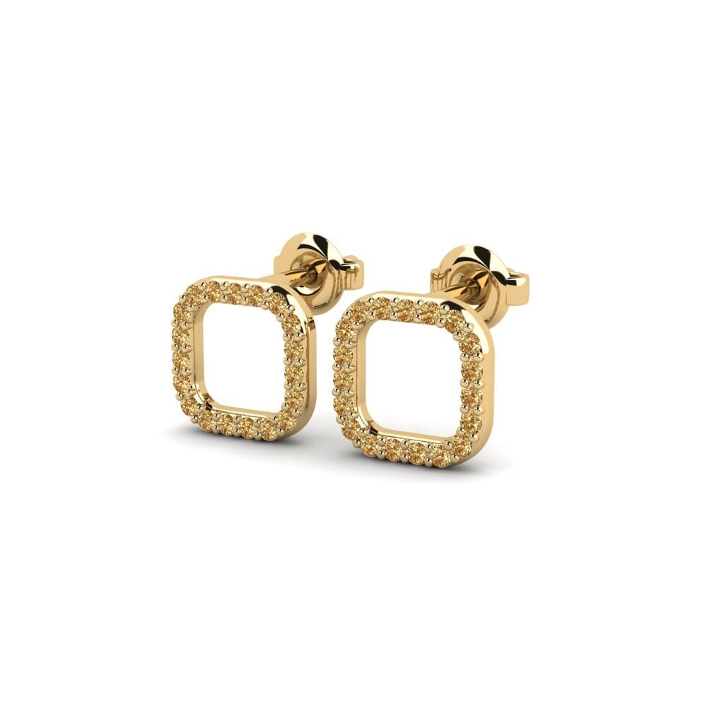 Brown Diamond Women's Earring Lalikulu
