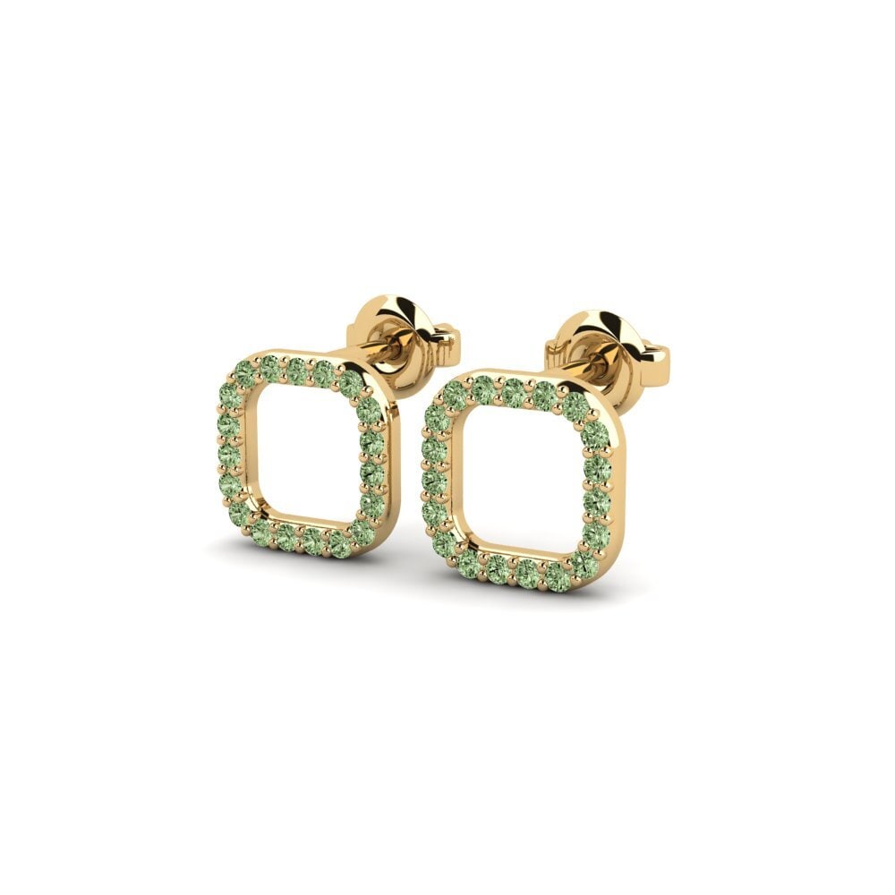 Green Diamond Women's Earring Lalikulu