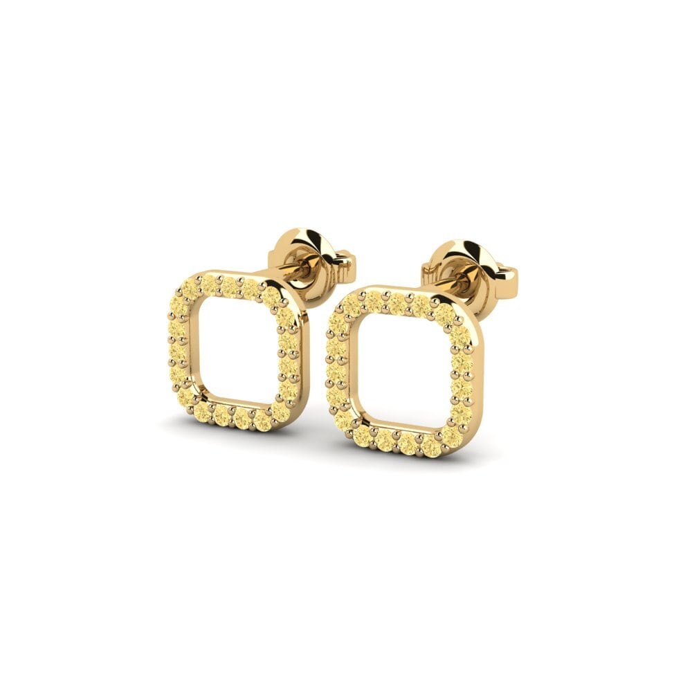 Diamante Amarillo Pendiente de mujer Lalikulu