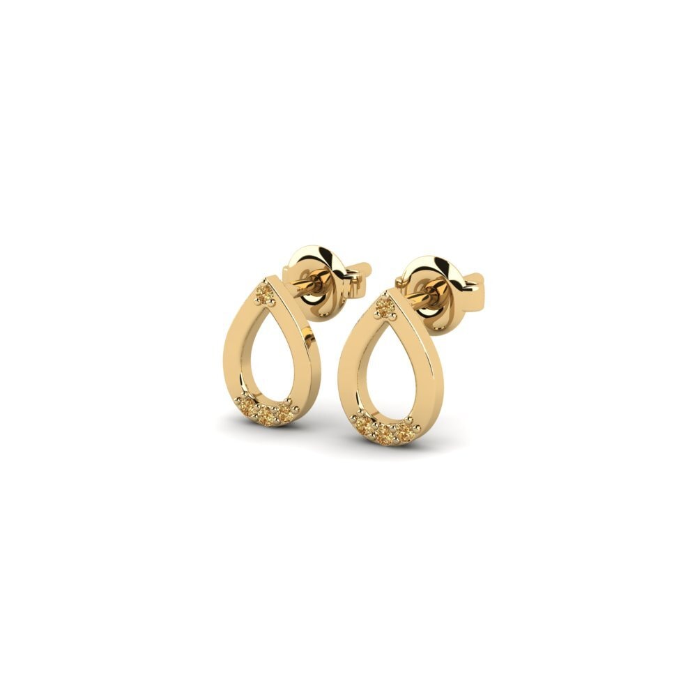 Brown Diamond Women's Earring Maneh