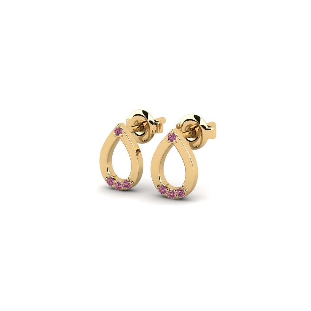 Rhodolite Garnet Women's Earring Maneh