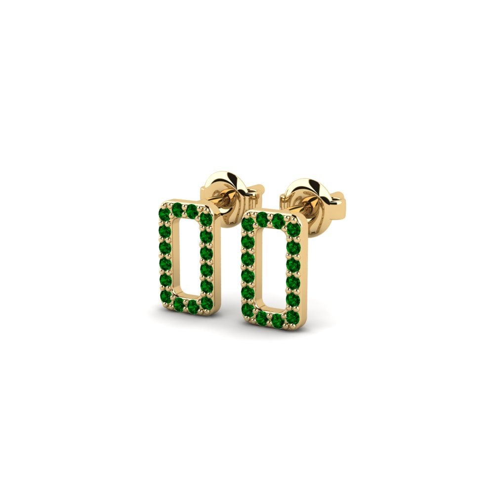 Zircônia Verde Brincos Feminino Maret
