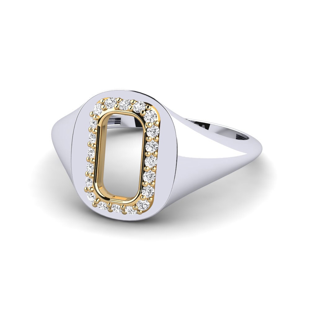 14ct White & Yellow Gold Ring Marso