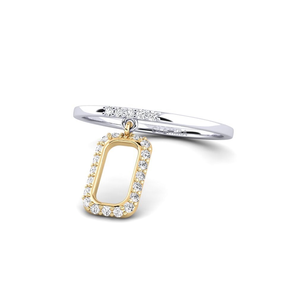 14ct White & Yellow Gold Ring Masana