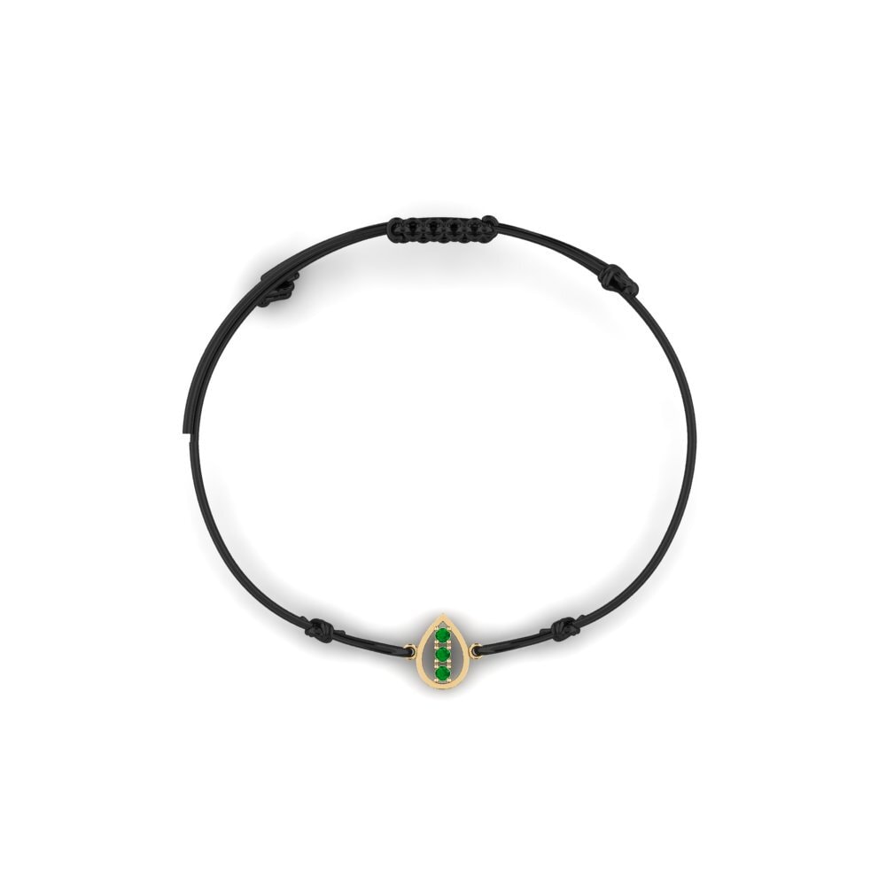 Esmeralda Pulsera de cordón Neera