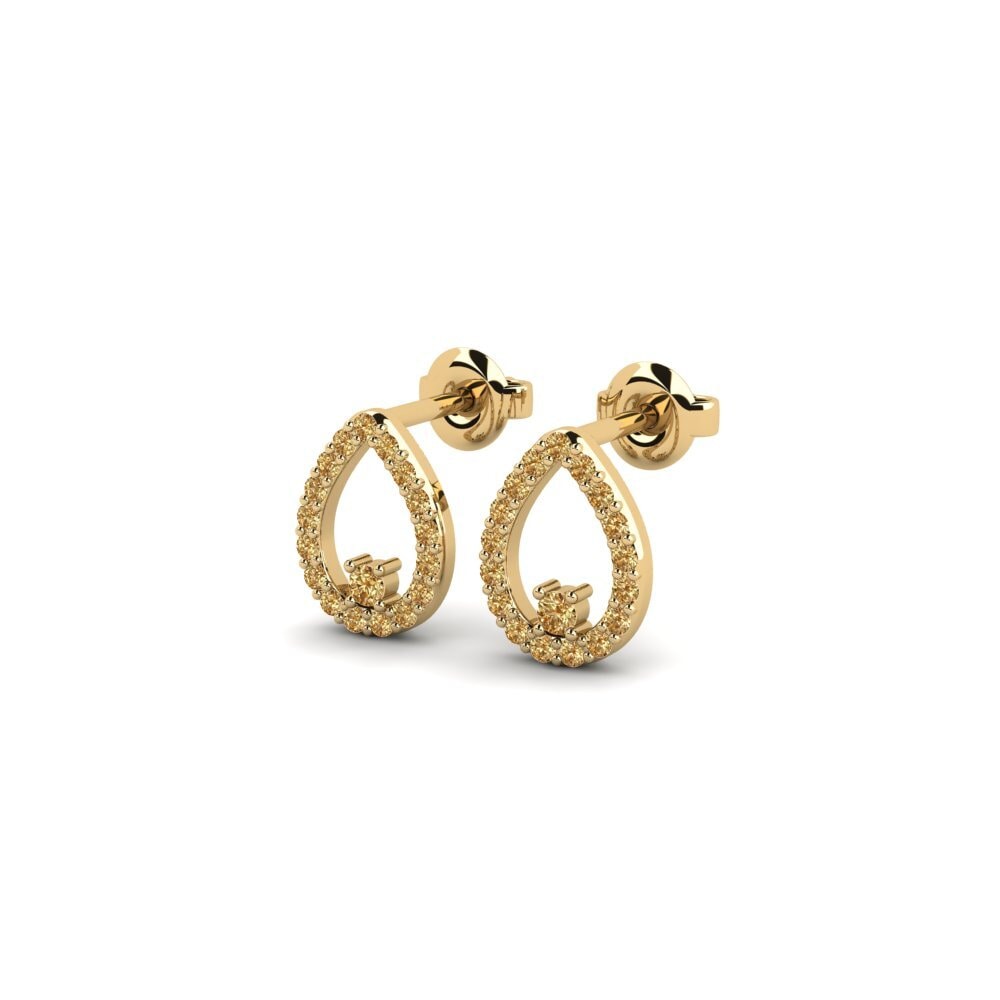 Brown Diamond Women's Earring Qatra