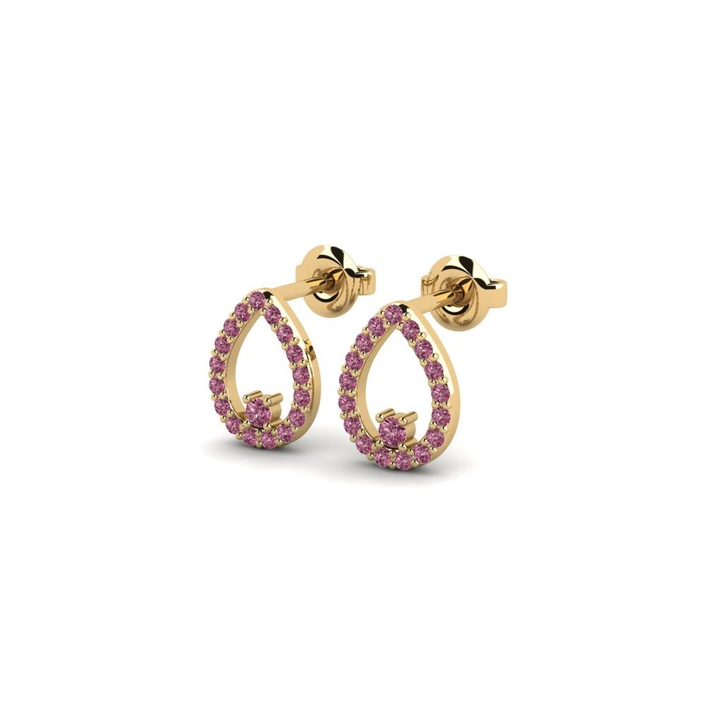 Rhodolite Garnet Women's Earring Qatra