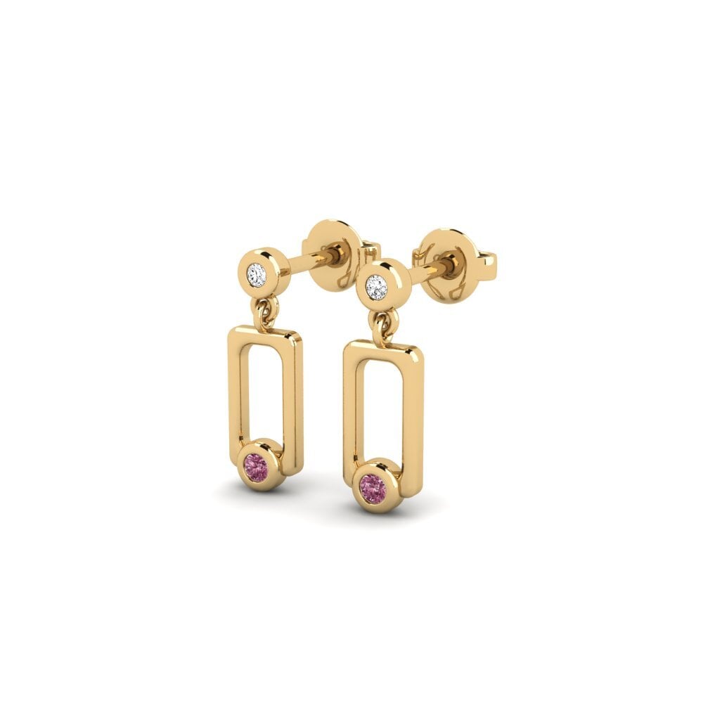 Rhodolite Garnet Women's Earring Rusa