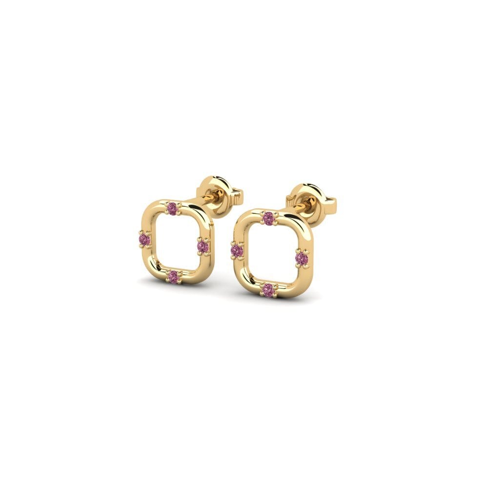 Rhodolite Garnet Women's Earring Teku