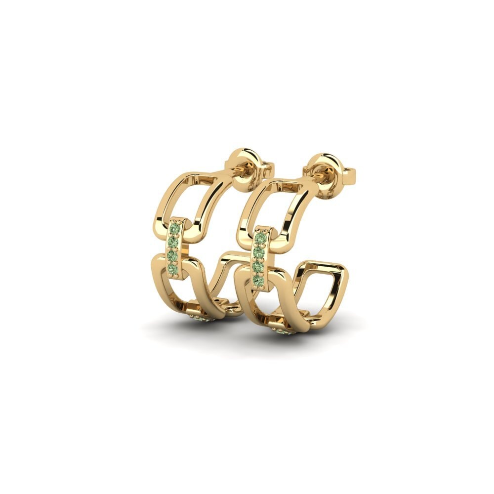 Green Diamond Women's Earring Tifsira