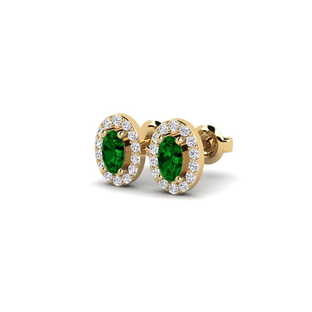 Zircônia Verde Brincos Feminino Amagat
