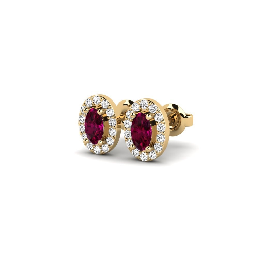Rhodolite Garnet Women's Earring Amagat
