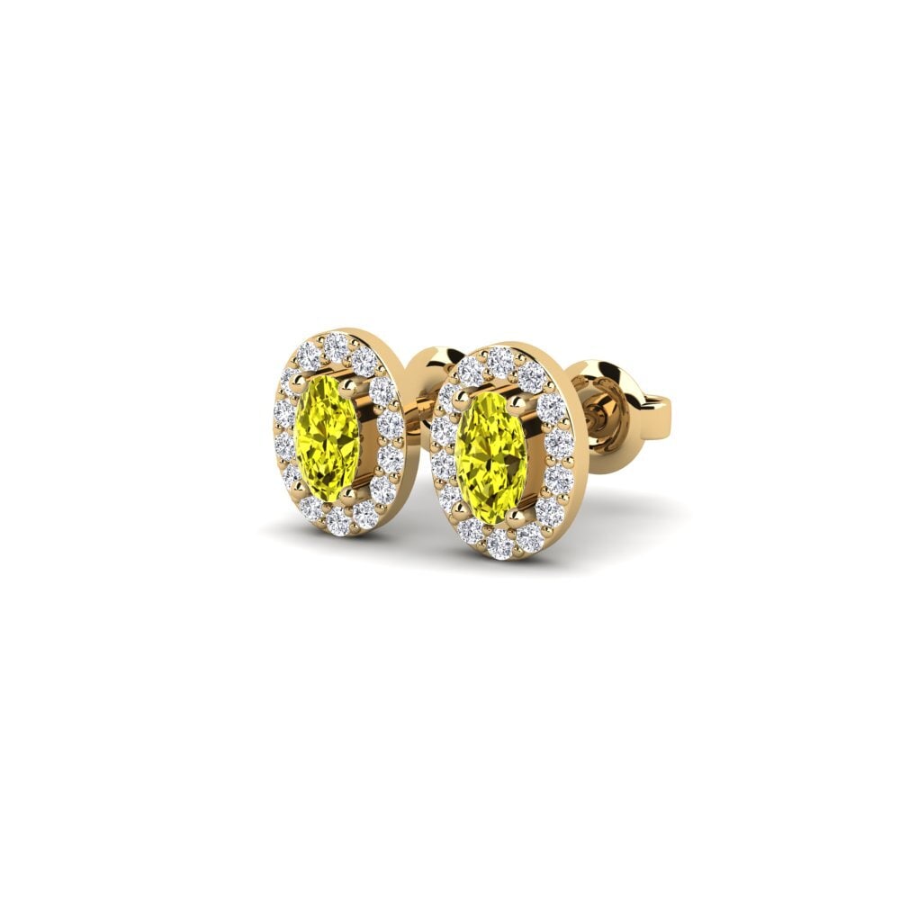 Diamante Amarillo Pendiente de mujer Amagat