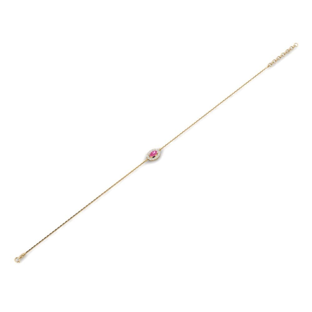 Turmalina rosa Pulsera de Mujer Antreklik