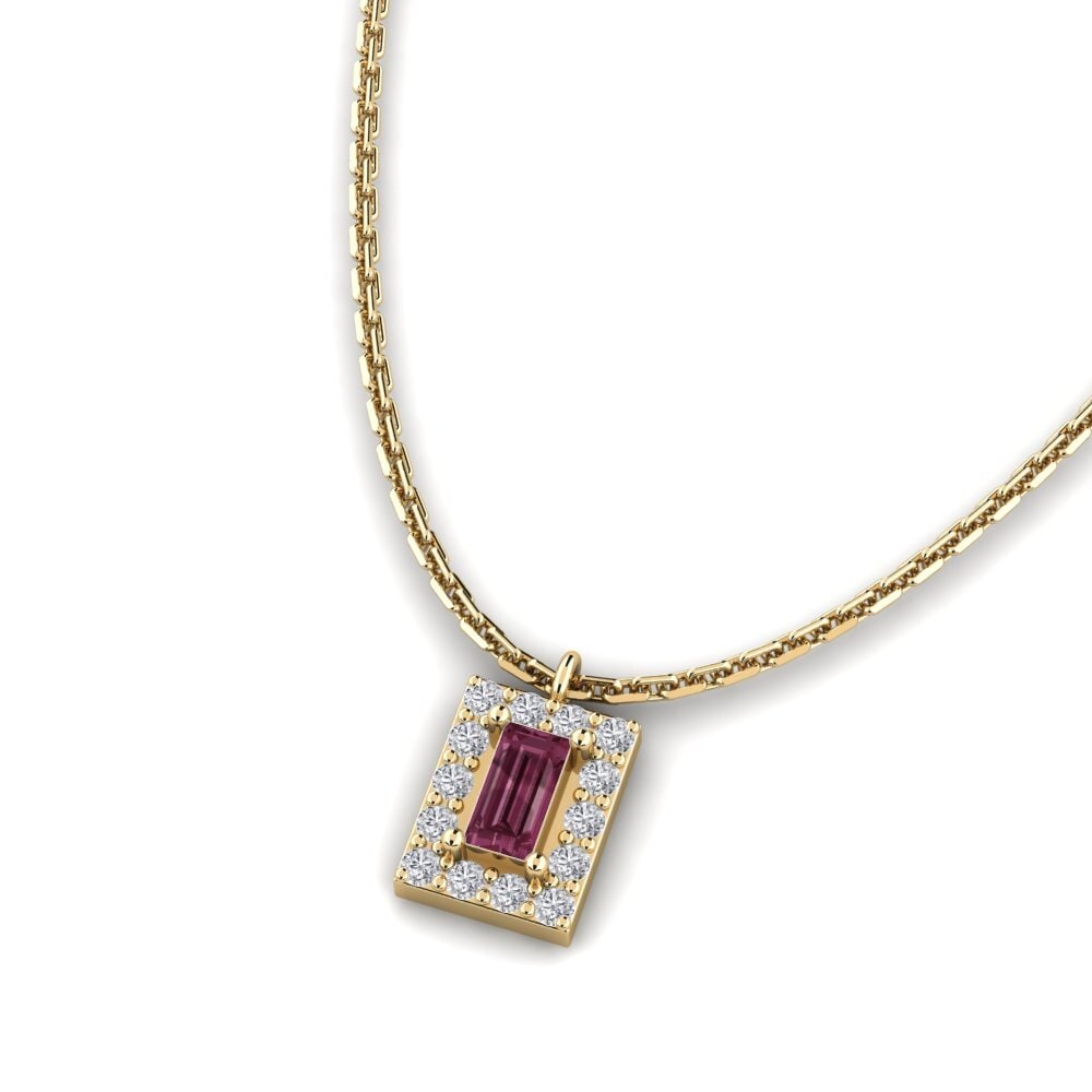 Granate Rhodolite Colgante de Mujer Bantay