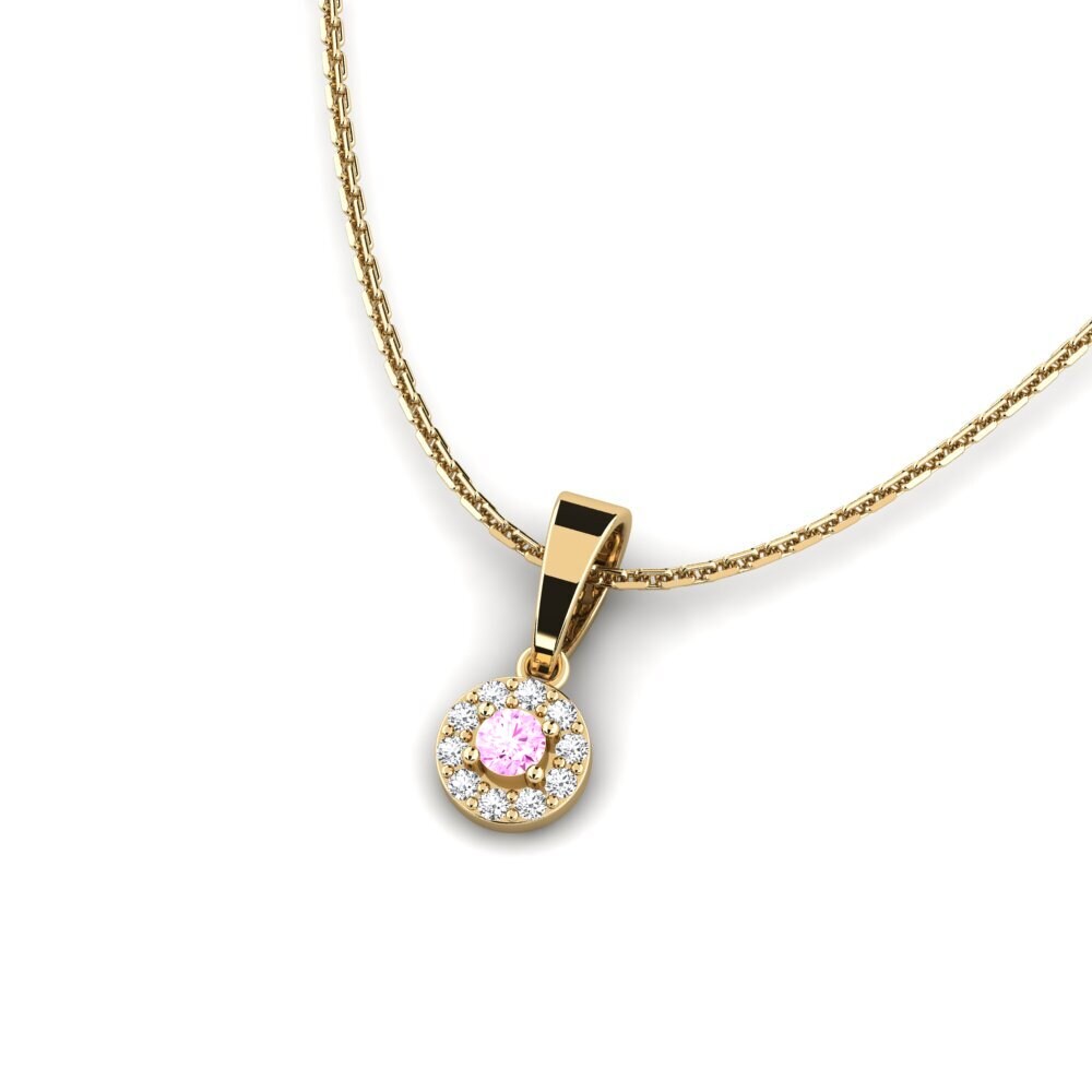 Zafiro Rosado Colgante de Mujer Cache