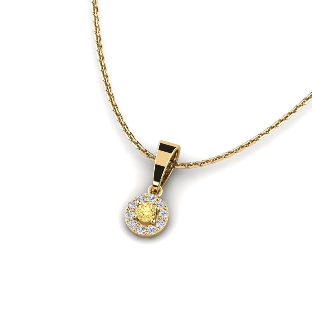 Diamante Amarillo Colgante de Mujer Cache