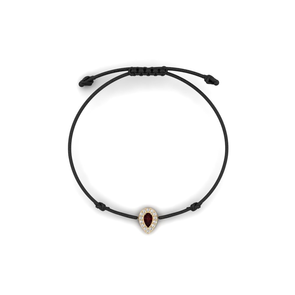 Garnet Cord Bracelet Emosiya
