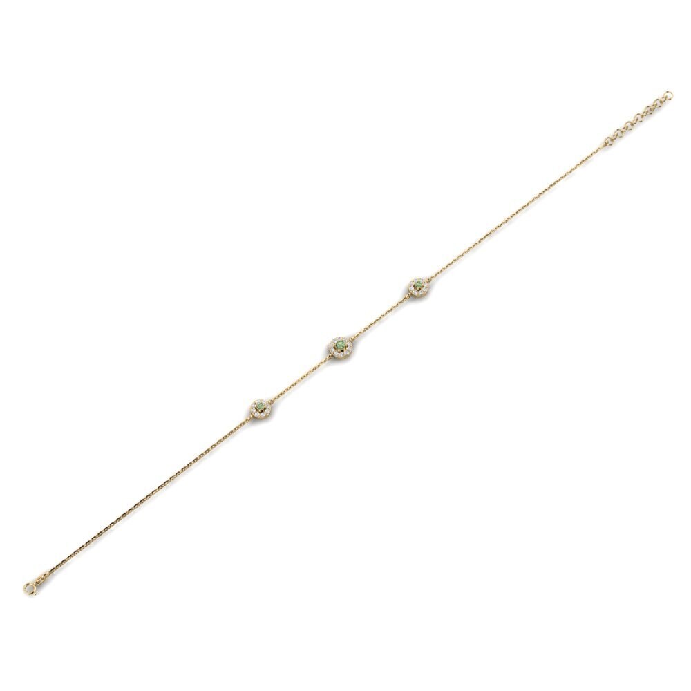 Diamante Verde Pulsera de Mujer Erakar