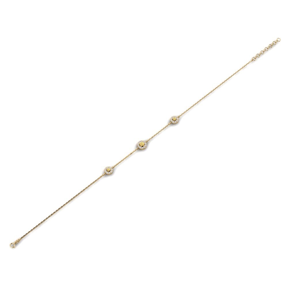 Diamante Amarillo Pulsera de Mujer Erakar