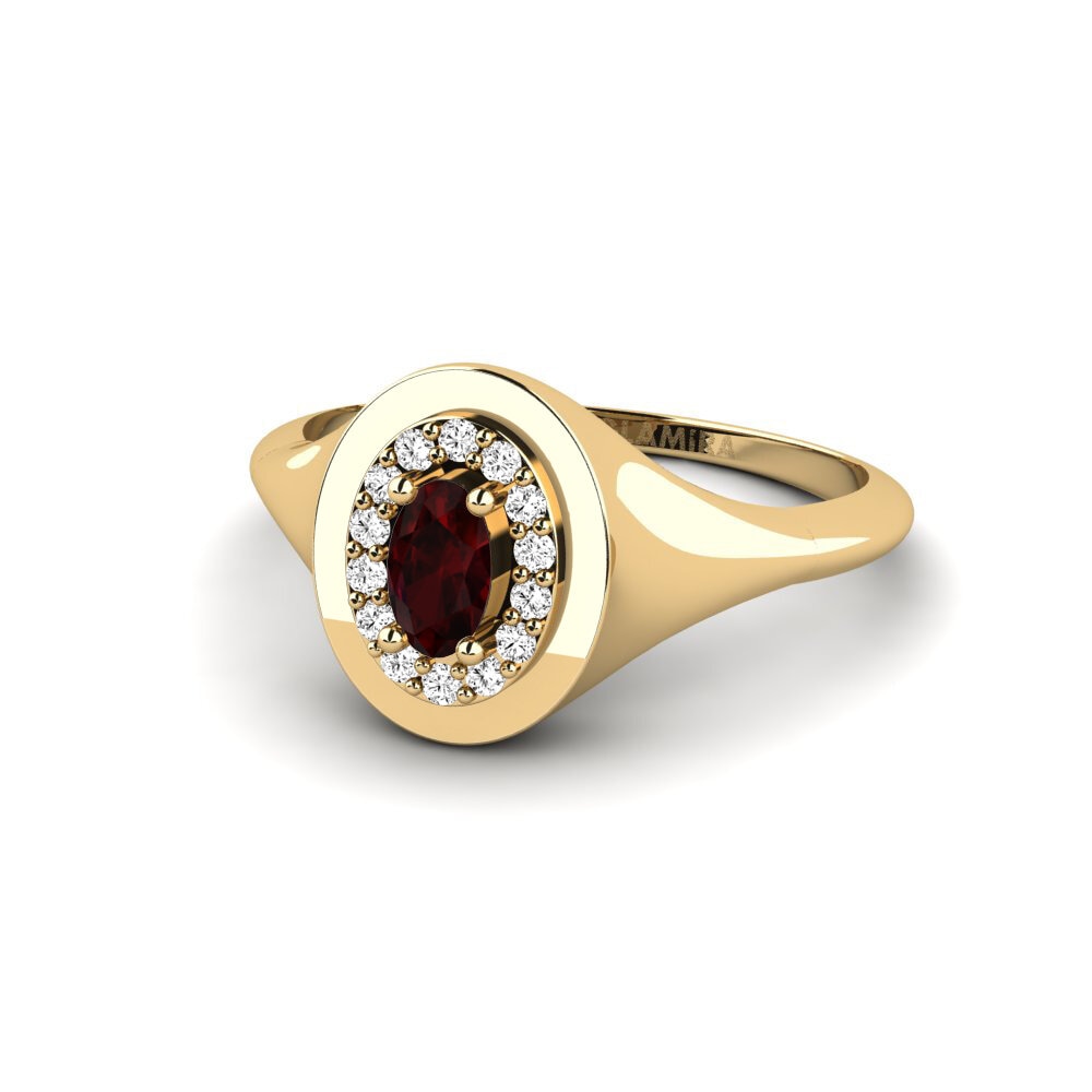 Garnet Engagement Ring Escondido