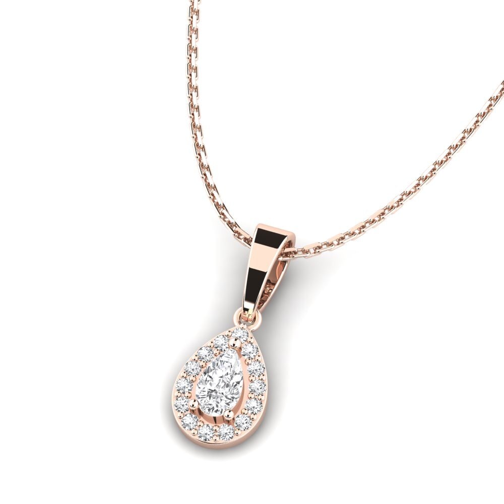 14k Oro Rosa Colgante de Mujer Huna