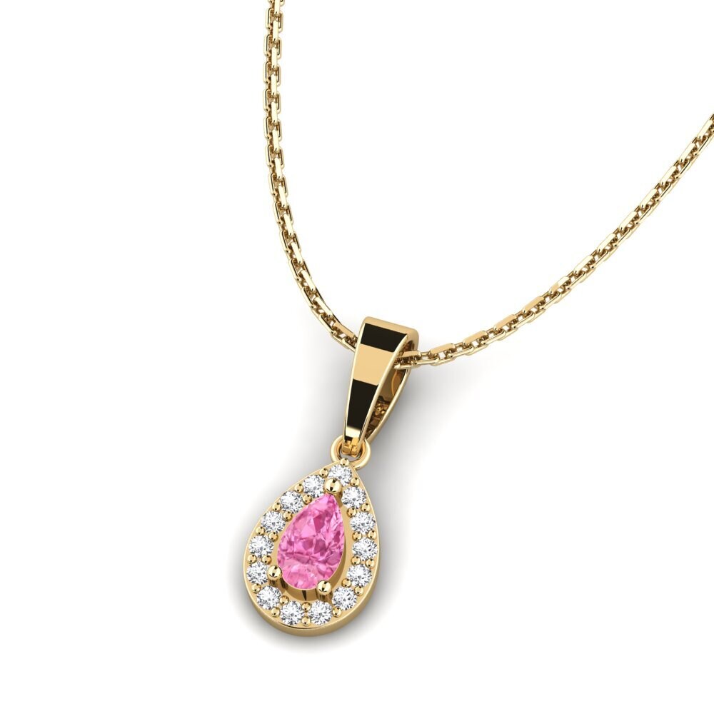 Zafiro Rosado Colgante de Mujer Huna