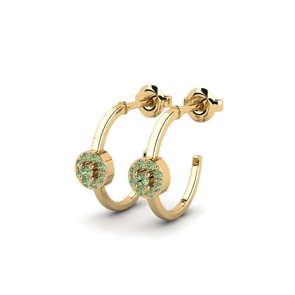 Diamante Verde Pendiente de mujer Jasirin
