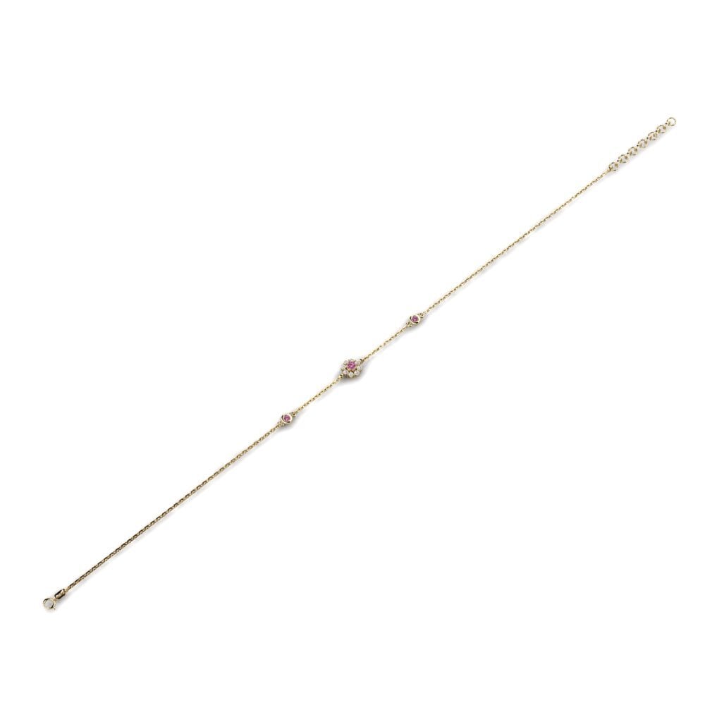 Granate Rhodolite Pulsera de Mujer Kanda